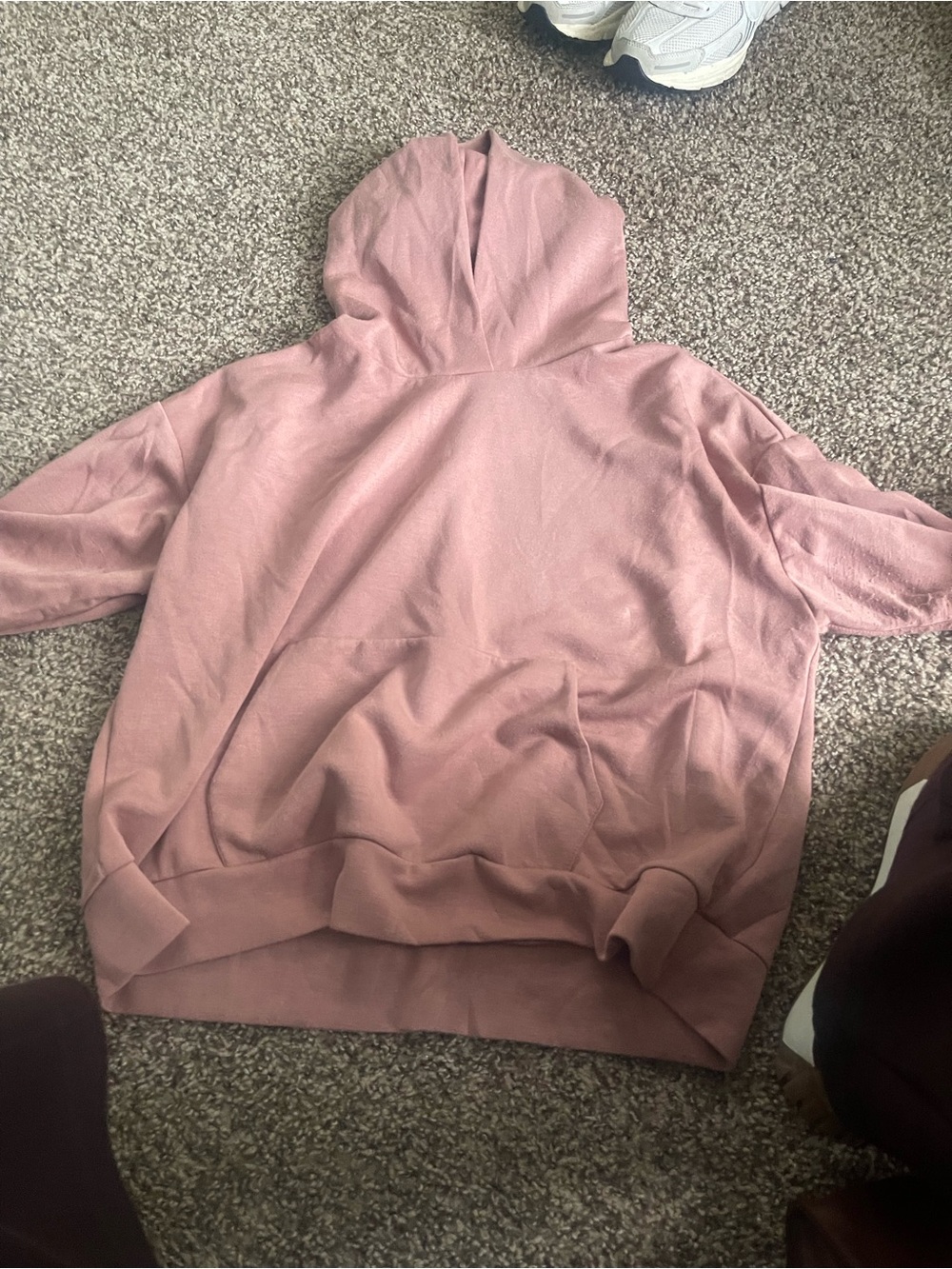 Women’s cropped mauve large hoodie
